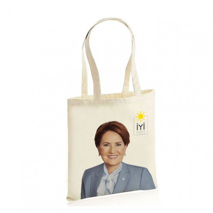 İYİ Parti Ham Bez Omuz Askılı Promosyon Çanta